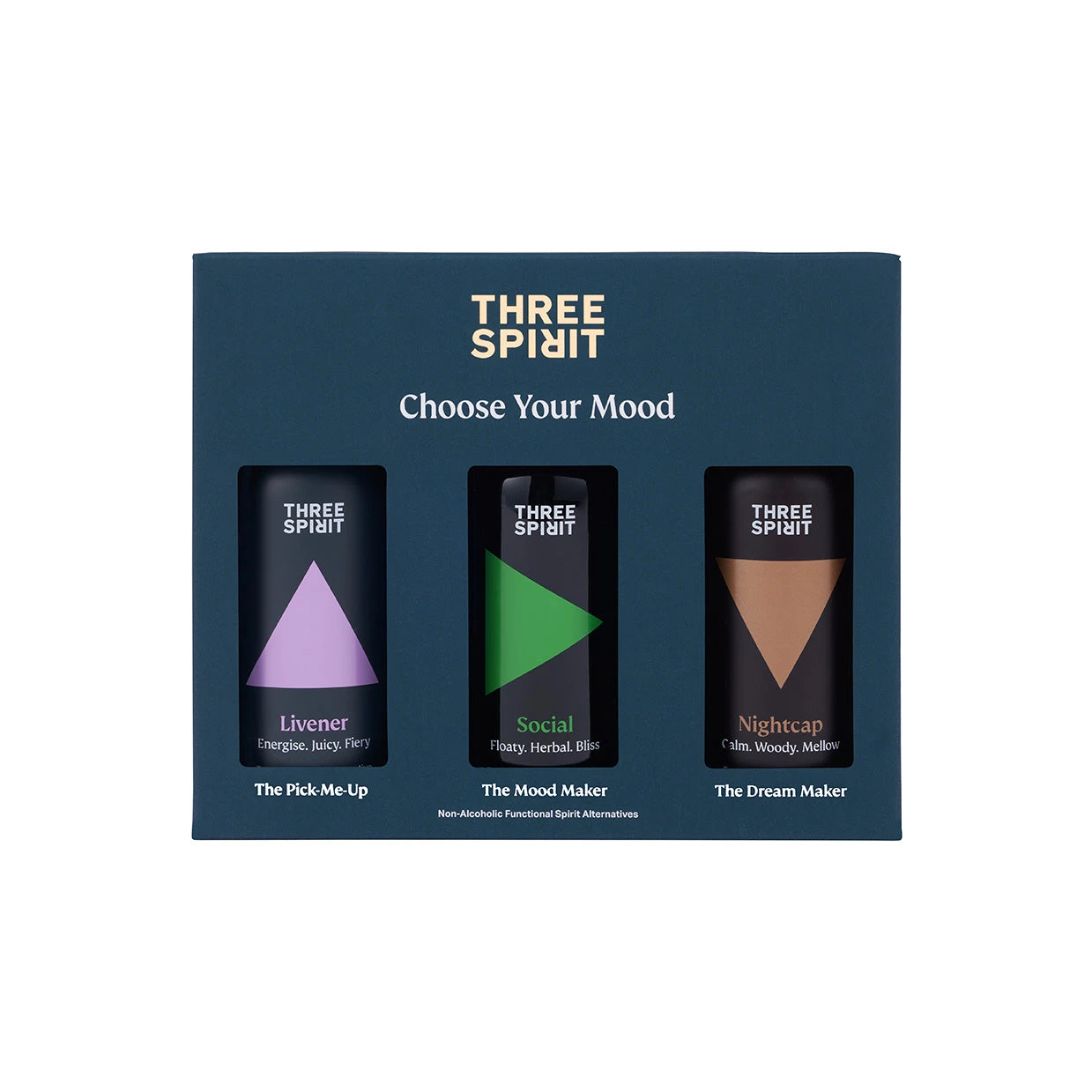 Three Spirit Starter Pack - Non Alcoholic Botanical Spirits 3 Three Spirit Starter Pack - Non Alcoholic Botanical Spirits