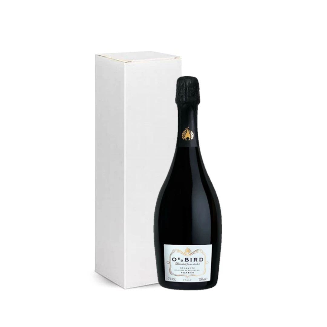 Oddbird Spumante - Alcohol Free Sparkling Wine - Included Premium White Gift Box 3 Oddbird Spumante - Alcohol Free Sparkling Wine - Included Premium White Gift Box