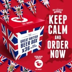 The Ultimate Great British Beer Box – 36 Different Beers 330ml-500ml + Free Branded Beer Glass
