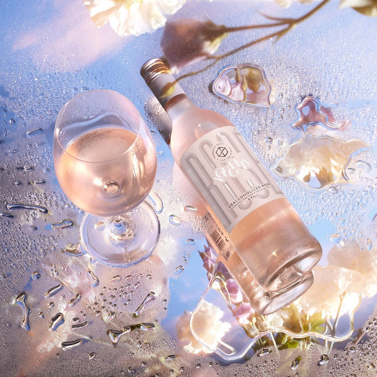 Thomson & Scott Noughty Rosé - Non Alcoholic Still Rosé 4 Thomson & Scott Noughty Rosé - Non Alcoholic Still Rosé - Image 2